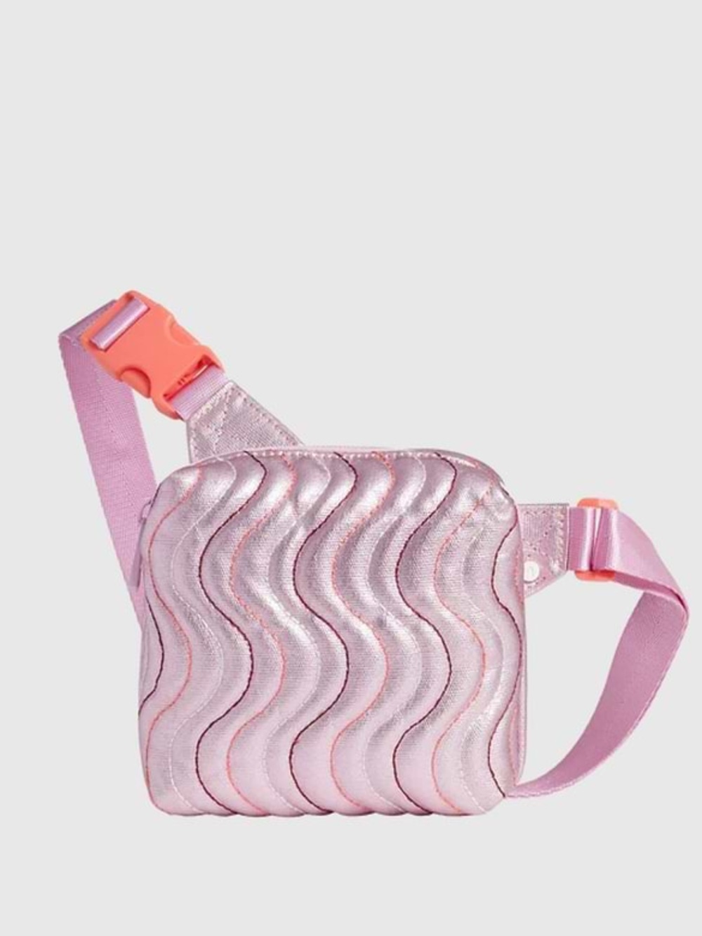 STATE Sunny Fanny Pack Metallic Pink Quilted Crossbody Belt Bag